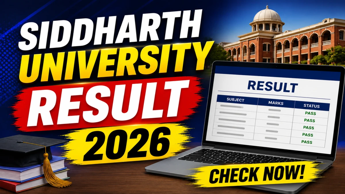 Siddharth University Result 2026 (Out)