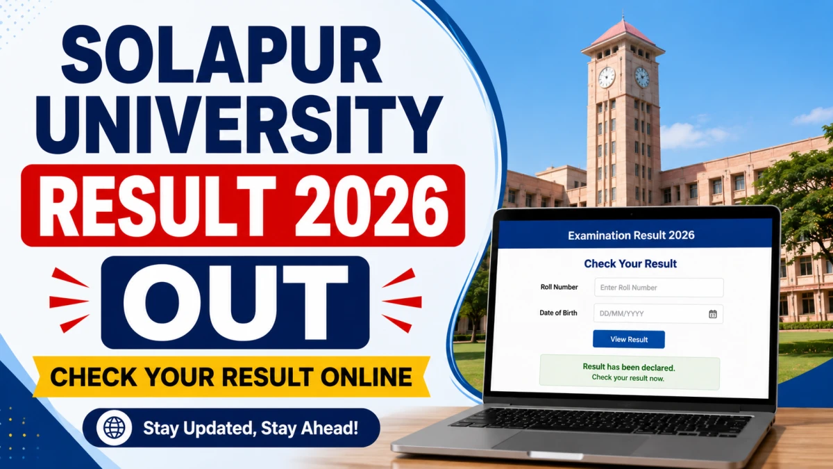 Solapur University Result 2026 Out
