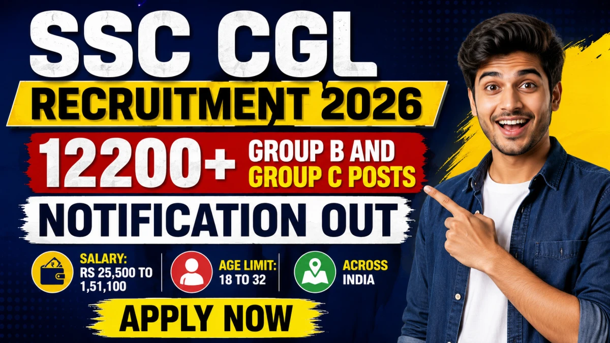 SSC CGL 2026 Notification Out at ssc.gov.in – Apply Online for 12,256 Group B & C Vacancies