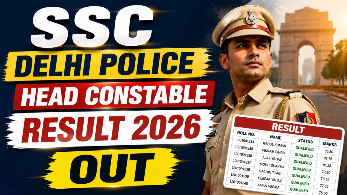 SSC Delhi Police Head Constable Result 2026 Out