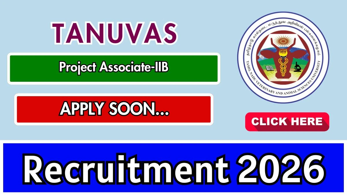 TANUVAS Project Associate Recruitment 2026