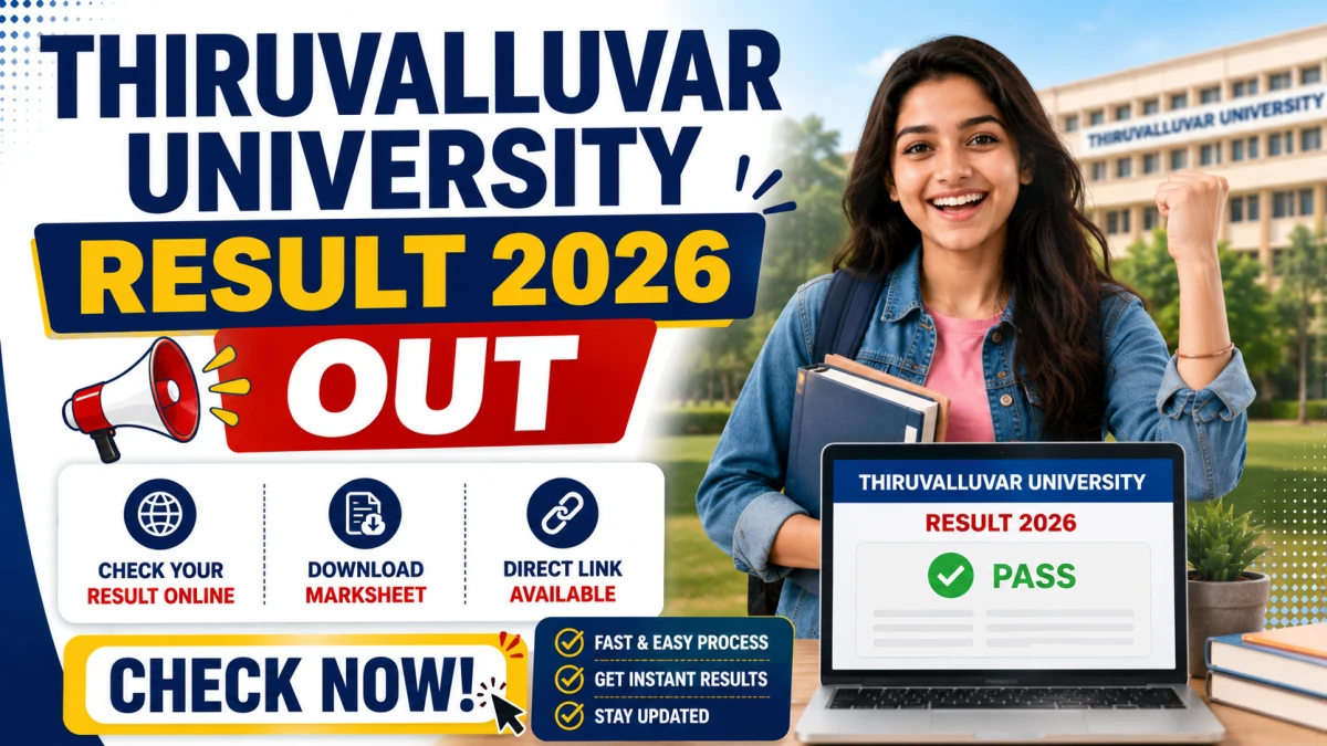 Thiruvalluvar University Result 2026 Out