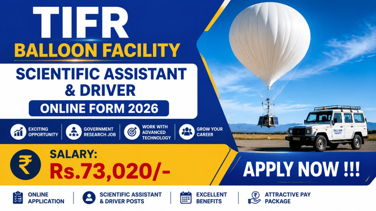 TIFR Balloon Facility Recruitment 2026