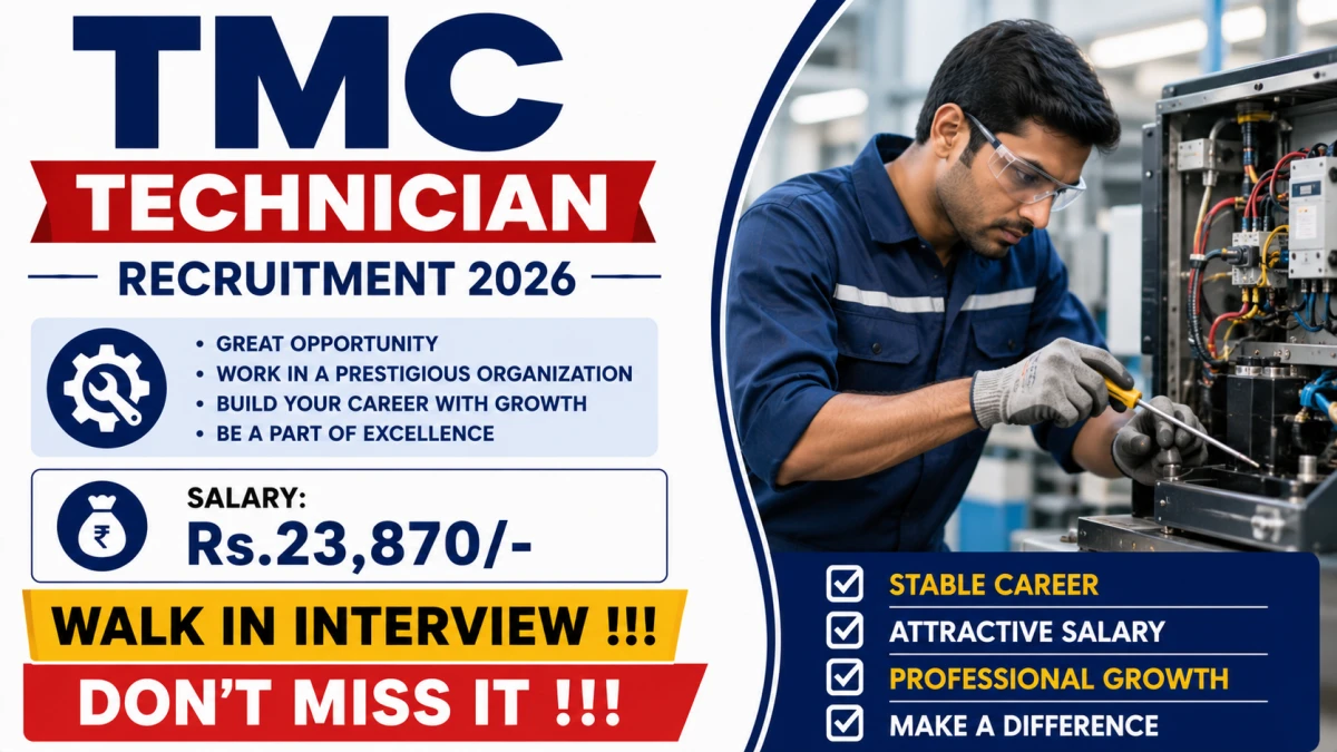TMC Technician Recruitment 2026 – Walkin