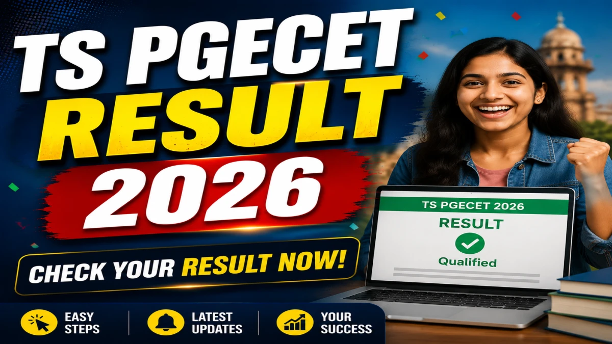 TS PGECET Result 2026 Out at pgecet.tgche.ac.in
