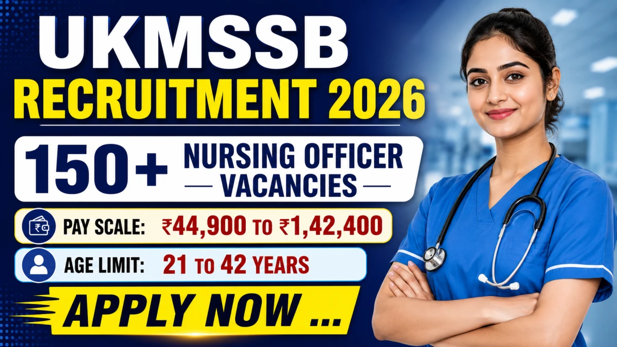 UKMSSB Nursing Officer Recruitment 2026 Notification Out