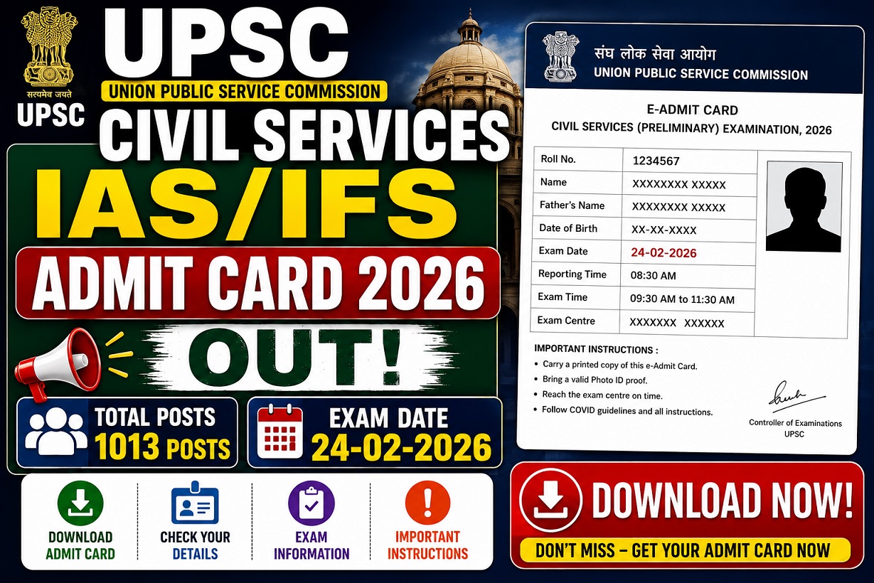 UPSC Civil Services IAS Pre Result 2026