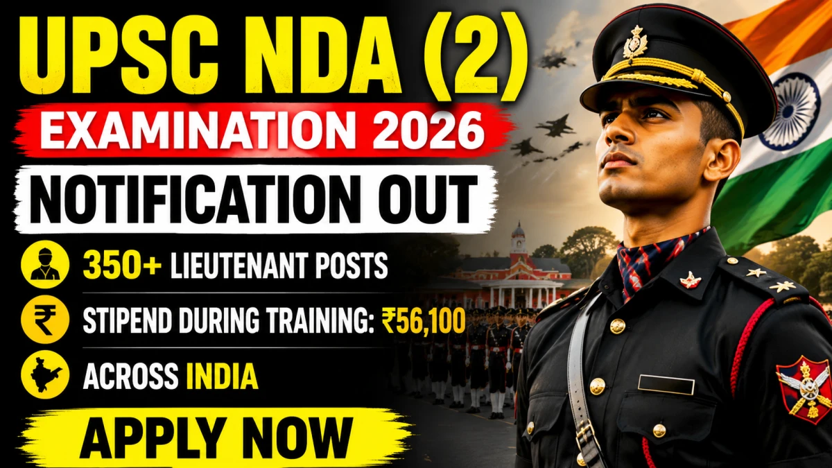 UPSC NDA (2) Exam 2026 Deadline Extended