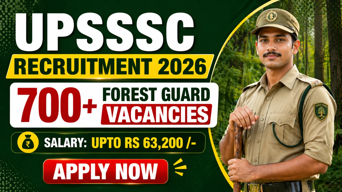 UPSSSC Forest Guard Recruitment 2026 Notification Out