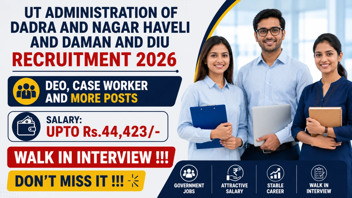 UT Administration of Dadra and Nagar Haveli and Daman and Diu Recruitment 2026