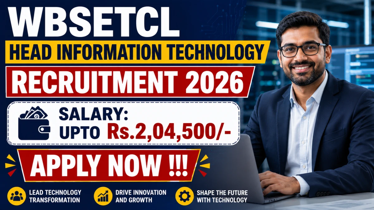 WBSETCL Head Information Technology Recruitment 2026