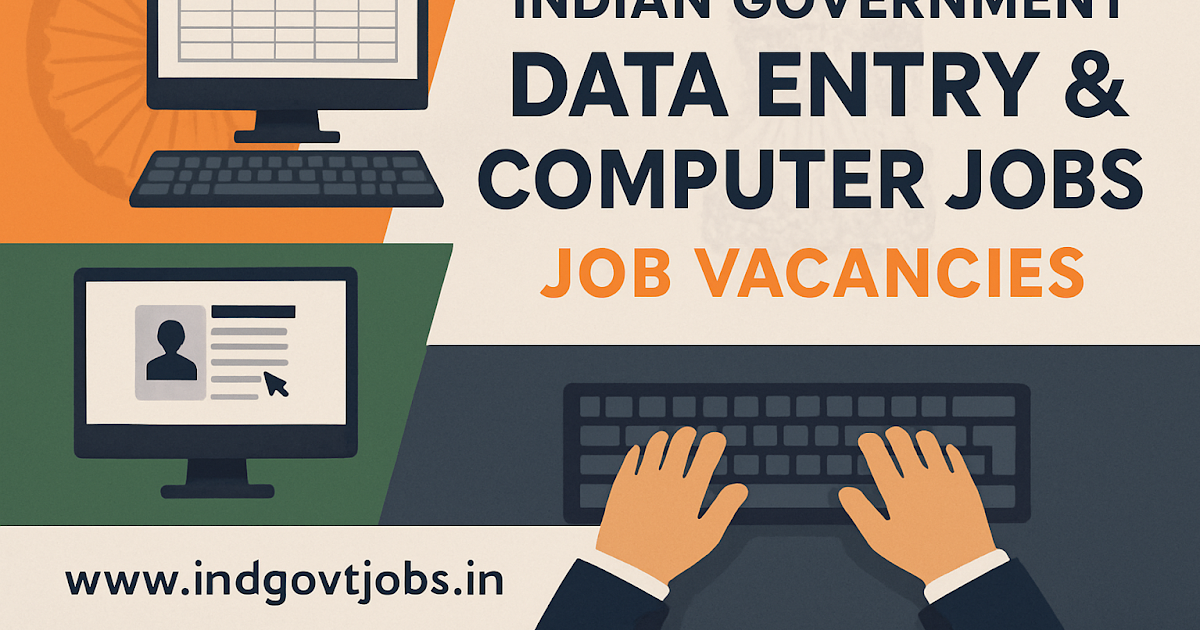 Computer Operator & DEO Jobs in Govt Sector 2026 (5000+ Vacancies Open Now)