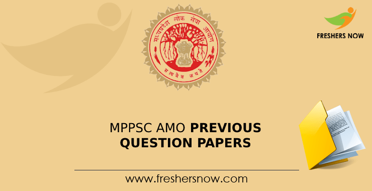 MPPSC AMO Previous Question Papers PDF Download