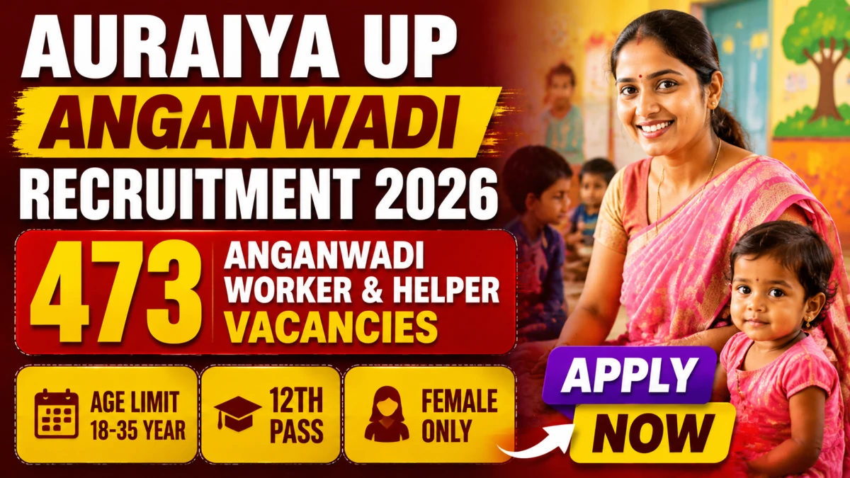 UP Anganwadi Anganwadi Worker & Helper Recruitment 2026