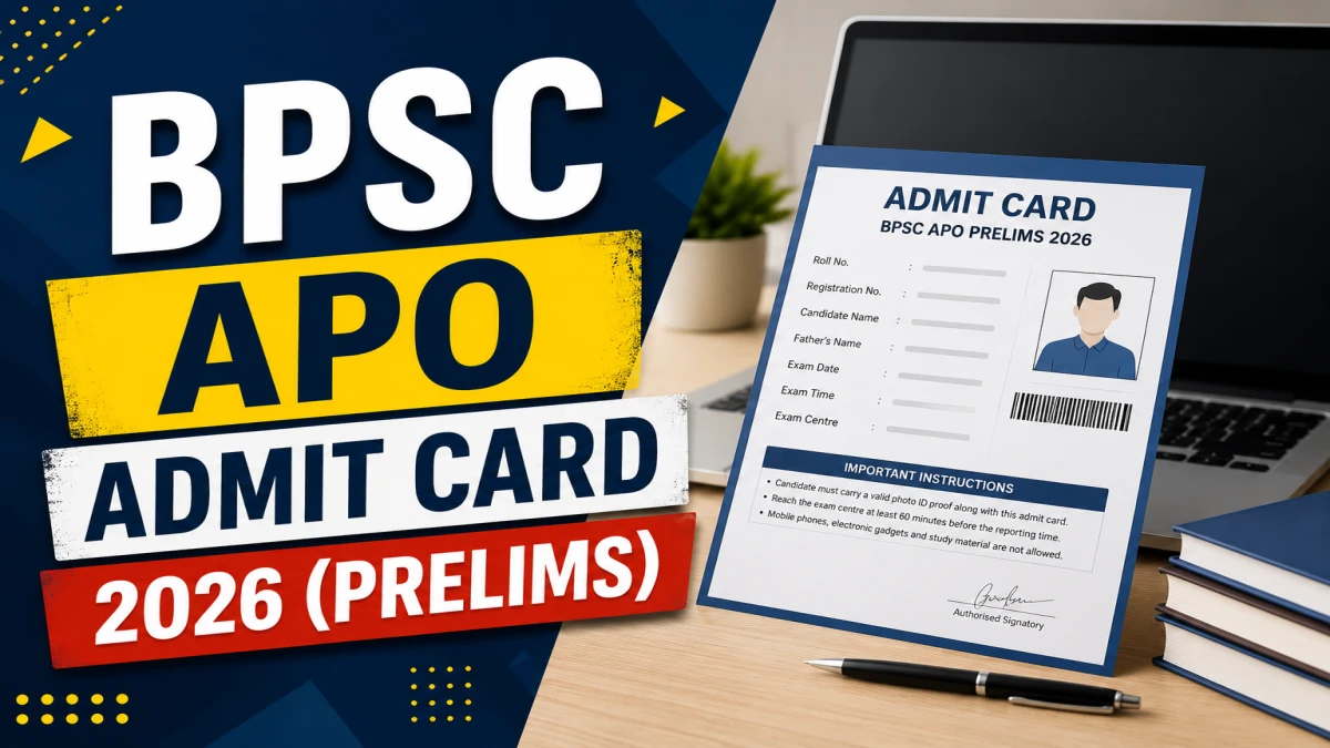 BPSC APO Admit Card 2026 (Prelims)