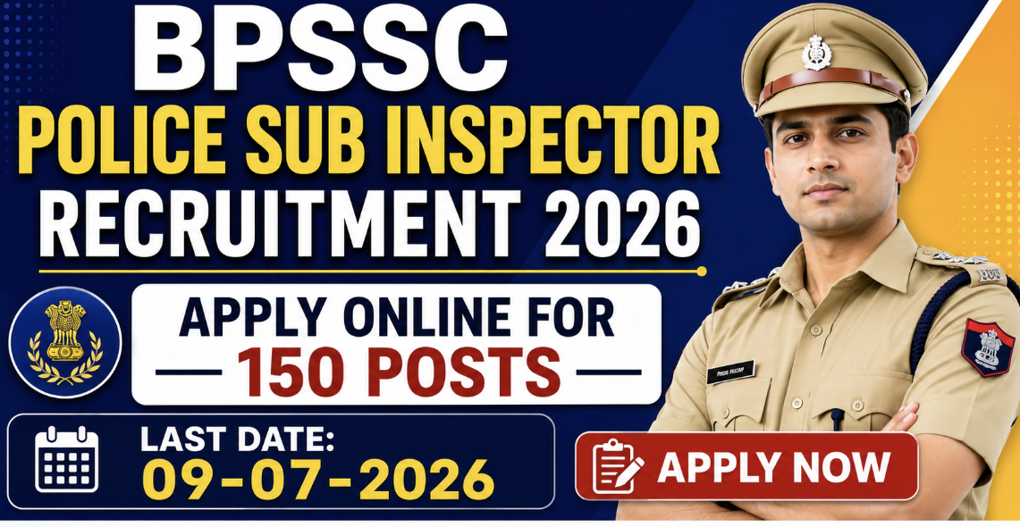BPSSC Police Sub Inspector Recruitment 2026 – Apply Online for 150 Posts