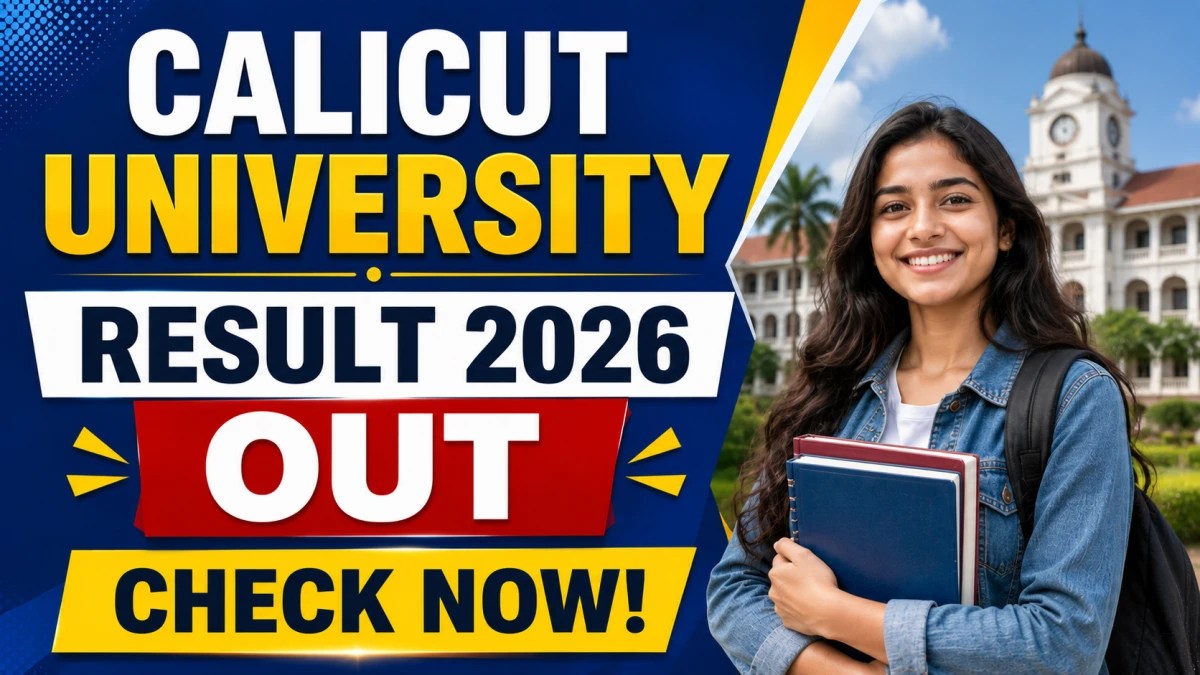 Calicut University 1st to 4th Sem Result 2026 Out