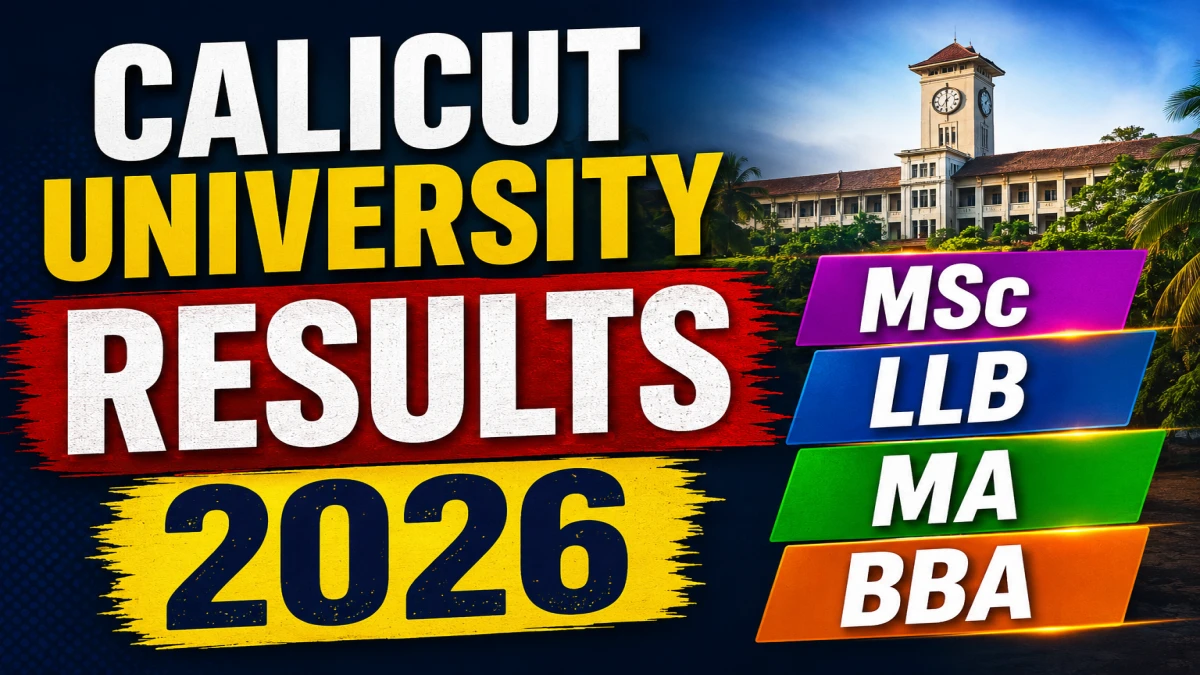 Calicut University Result 2026 – Check Revaluation & Scrutiny Results