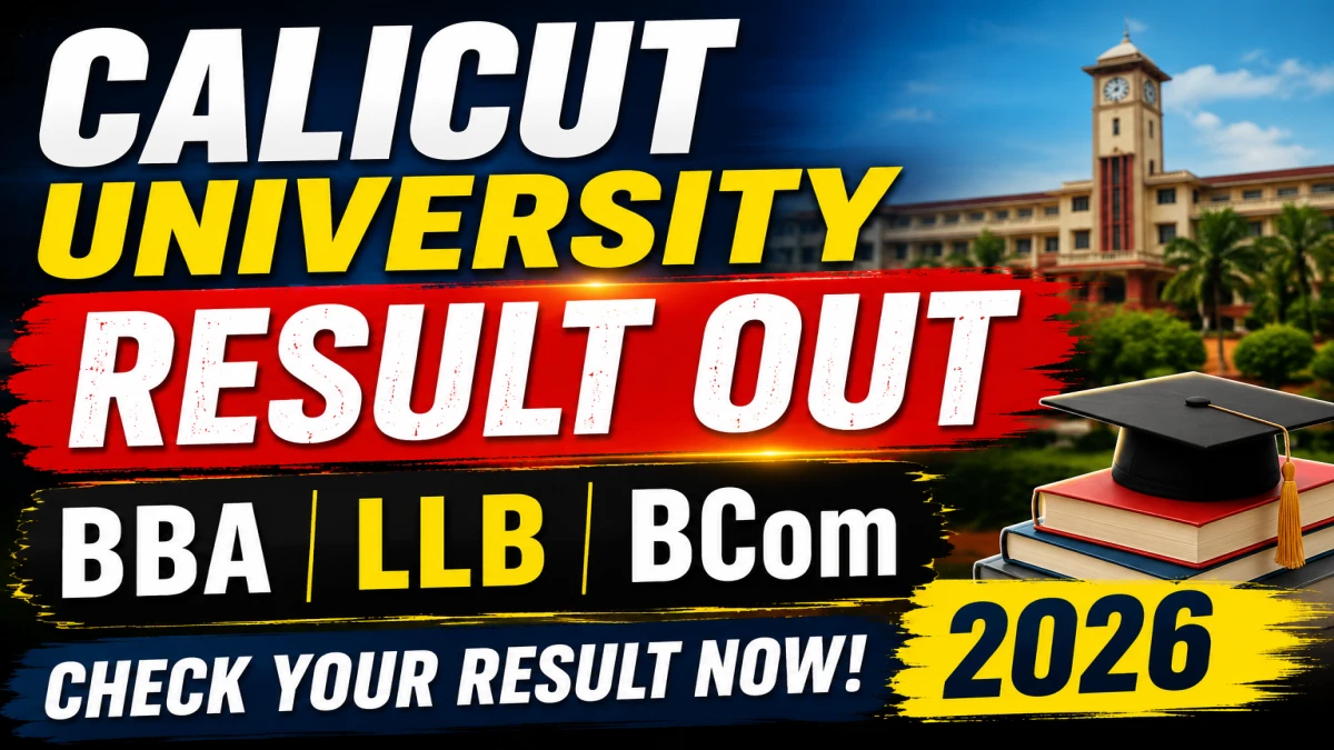 Calicut University Revaluation & Scrutiny Result 2026