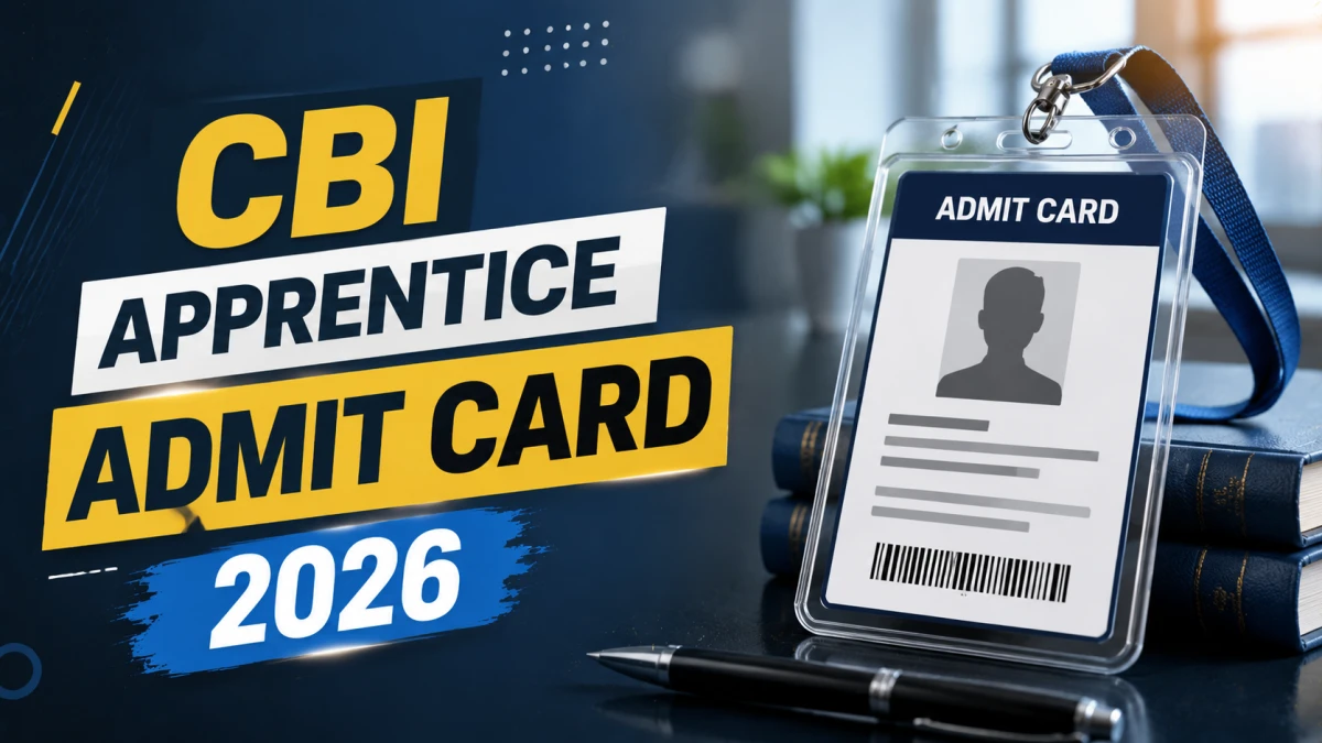 CBI Apprentice Admit Card 2026 Out: Download Central Bank of India Hall Ticket for 5 July Exam