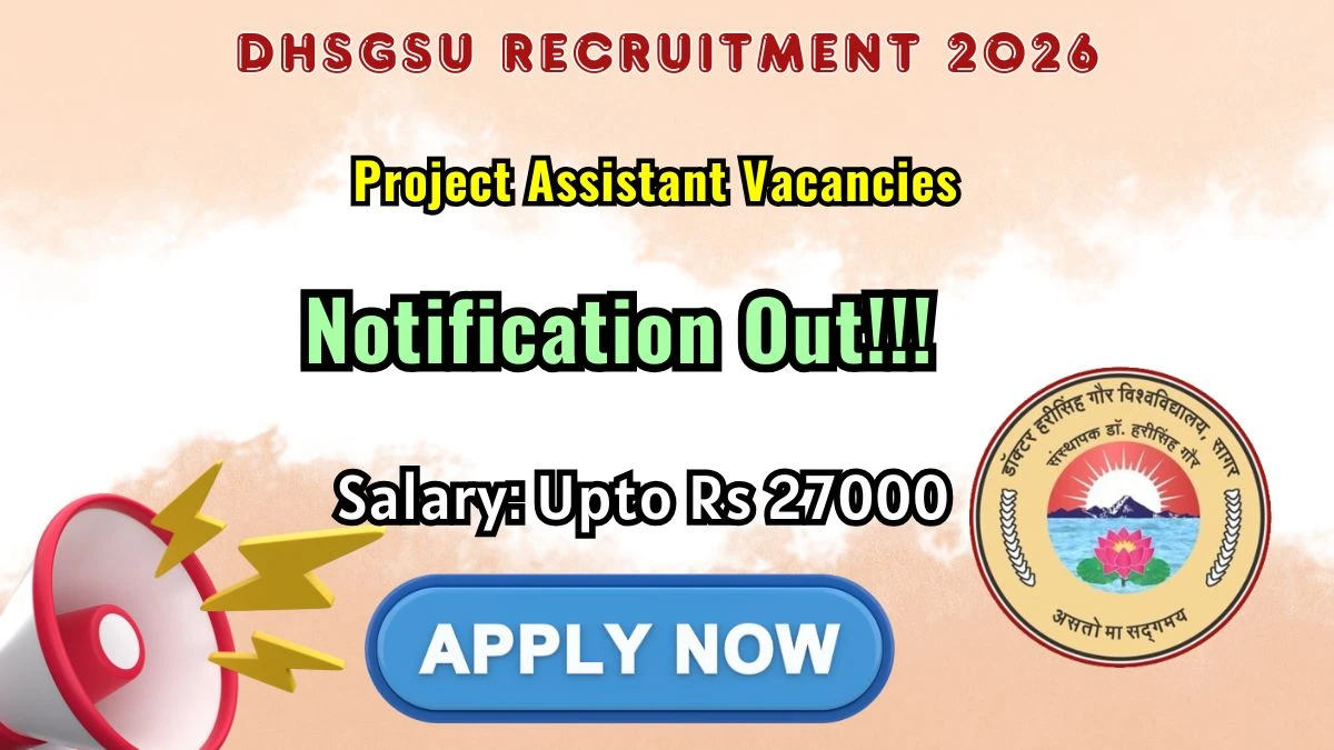 DHSGSU Project Assistant Recruitment 2026