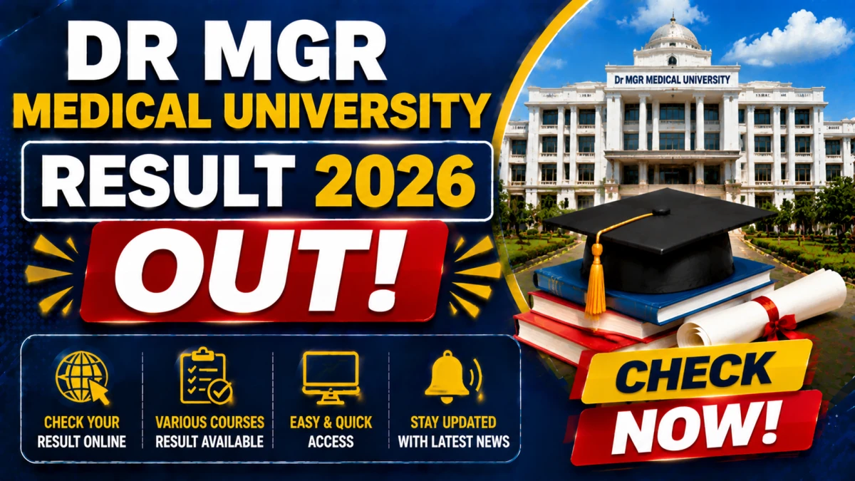 Dr MGR Medical University Result Out
