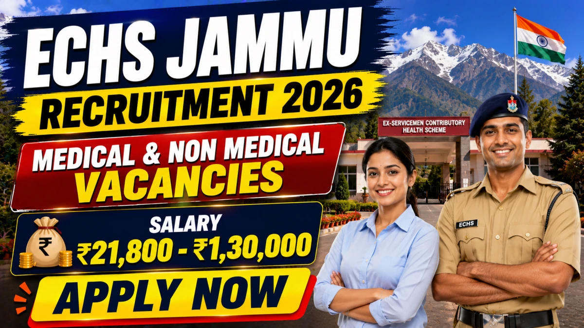ECHS Jammu Medical & Non Medical Recruitment 2026
