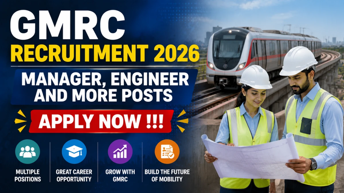 GMRC Recruitment 2026 – Apply Online for Manager, Engineer and More Posts