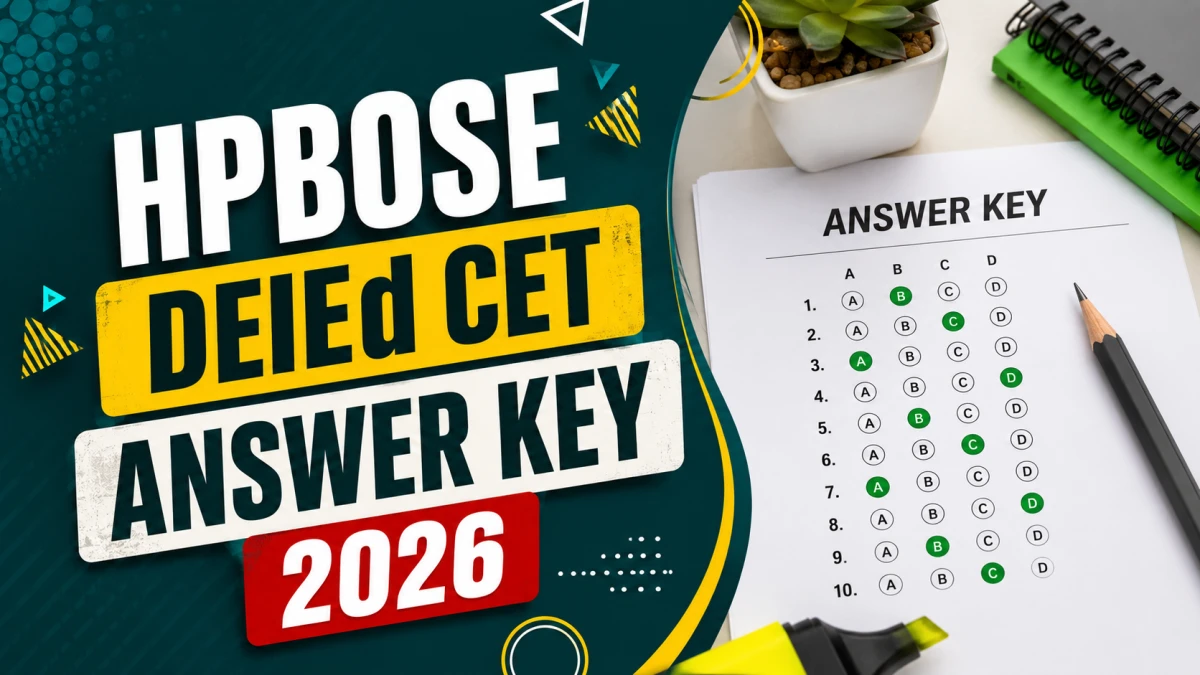 HPBOSE DElEd CET Answer Key 2026