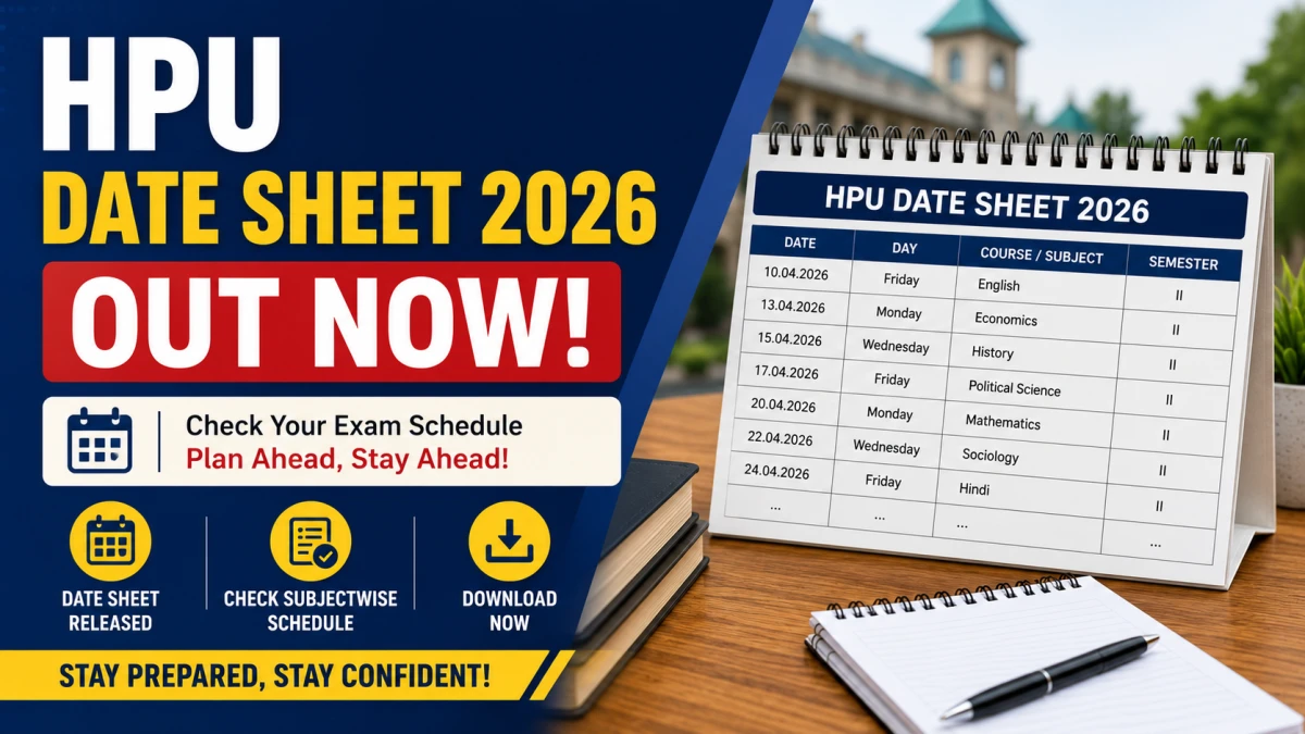 HPU Date Sheet 2026 Out