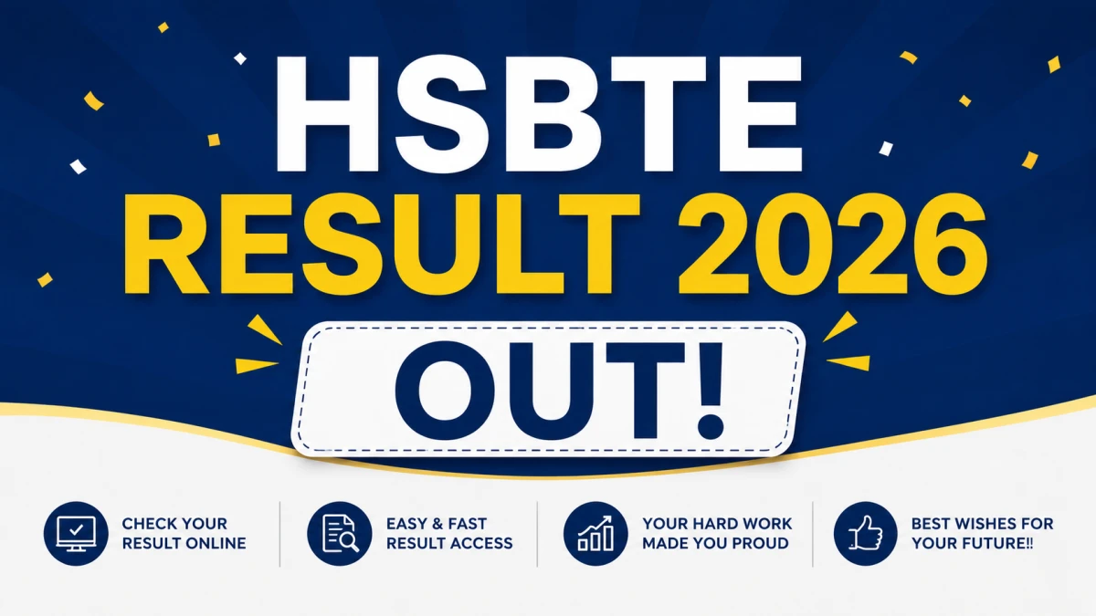 HSBTE Result 2026 Out – Check Haryana Diploma Semester Result at hsbte.org.in