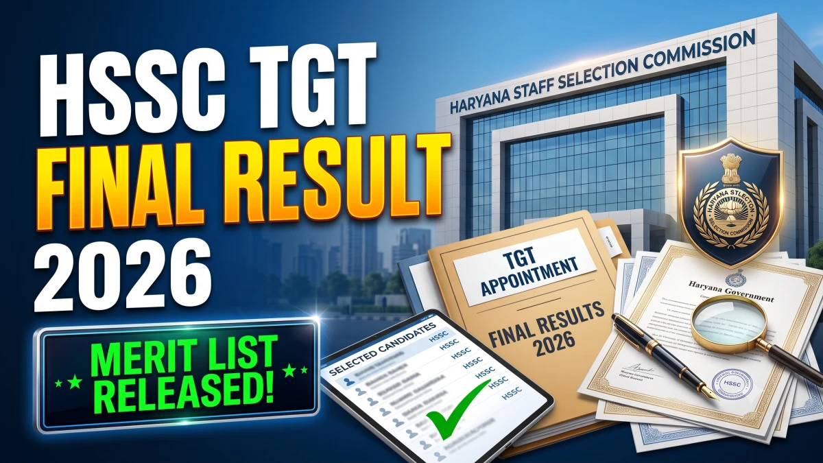 HSSC TGT Science Revised Result 2026 (Out)