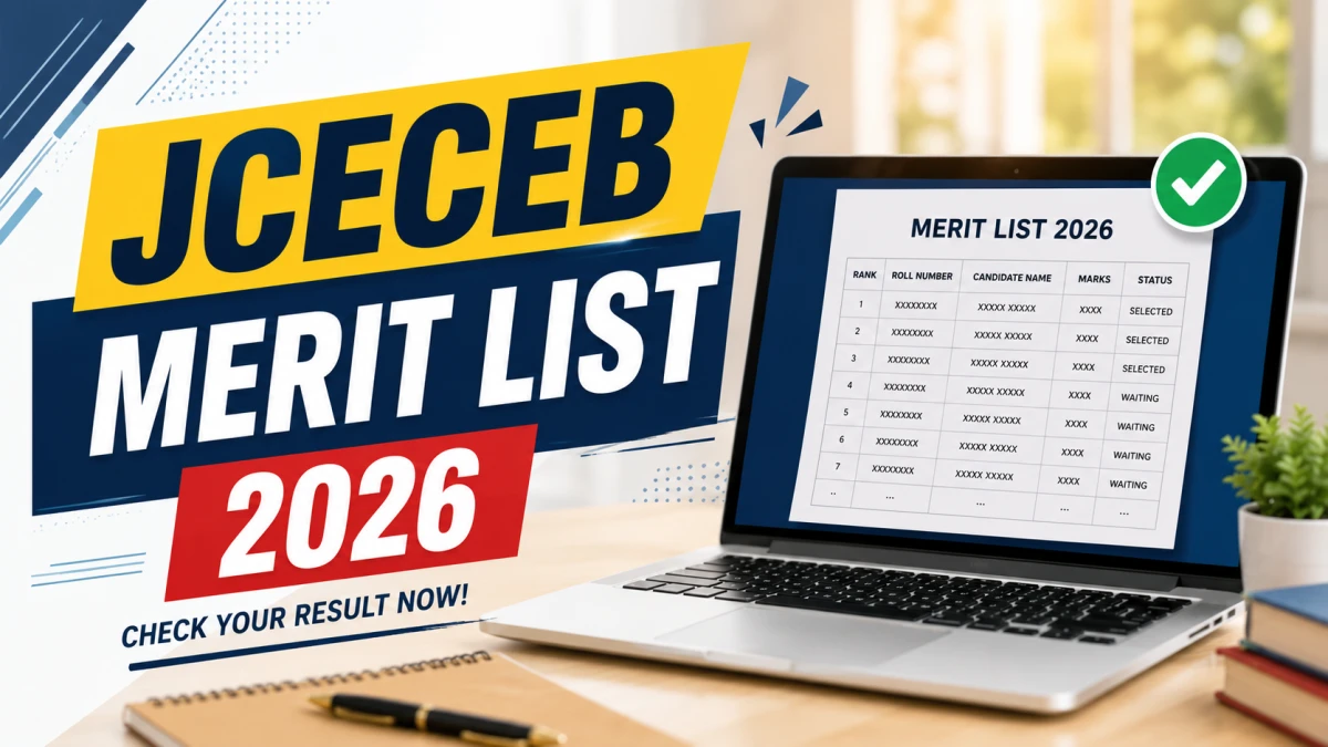JCECEB Merit List 2026 (Out)