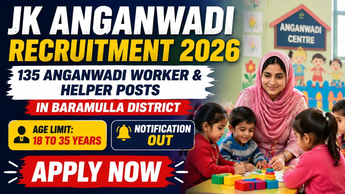 CDPO Poshan URI Anganwadi Recruitment 2026