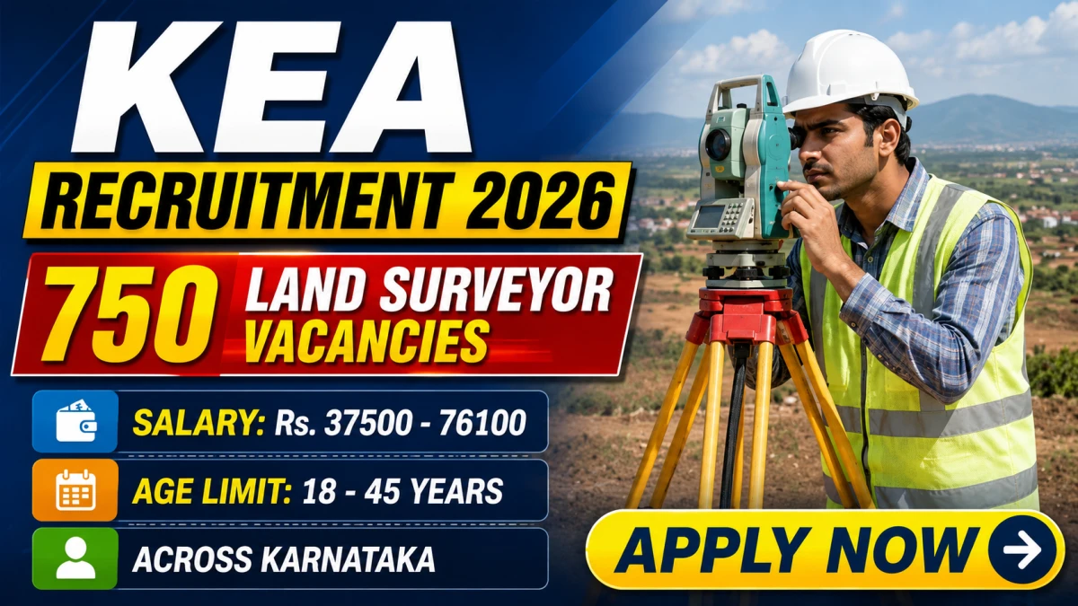 KEA Land Surveyor Recruitment 2026 – 750 Vacancies in Land Records Dept