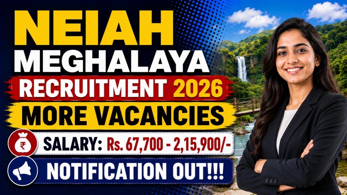NEIAH Meghalaya Teaching & Non Teaching Recruitment 2026