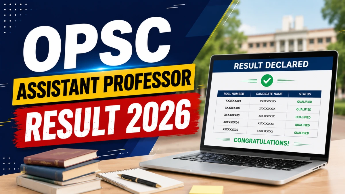 OPSC Assistant Professor Result 2026