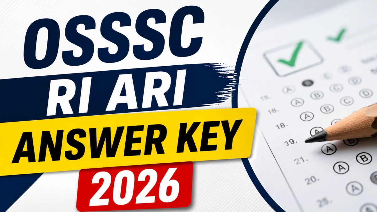 OSSSC RI ARI Answer Key 2026 Out