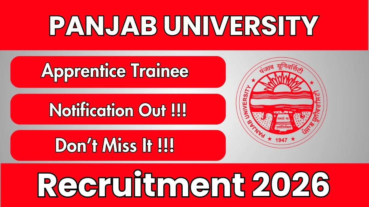 Panjab University Apprentice Trainee Recruitment 2026