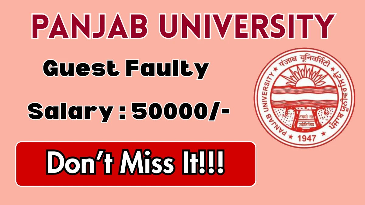Panjab University Guest Faculty Recruitment 2026