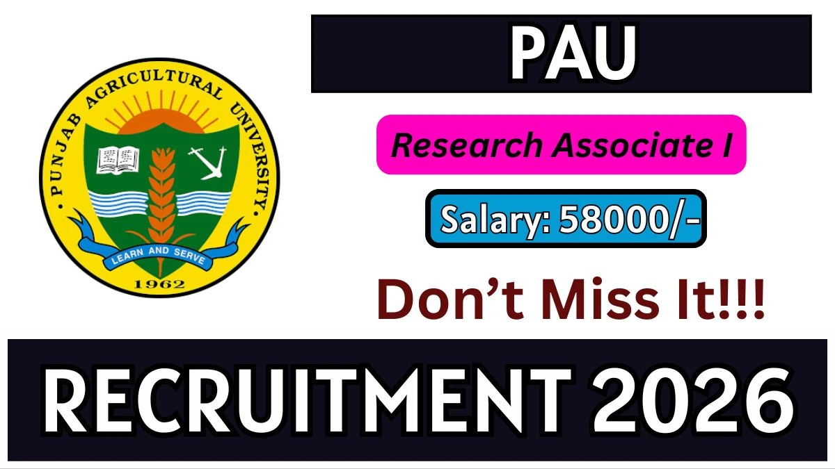 PAU Research Associate I Recruitment 2026