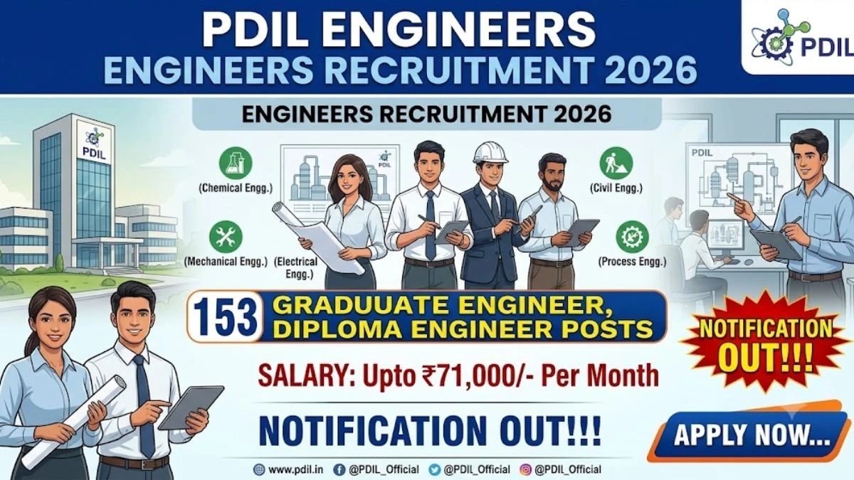 PDIL Engineers Recruitment 2026 Notification Out
