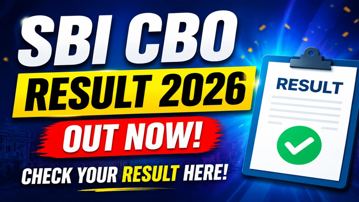 SBI CBO Result 2026 Out