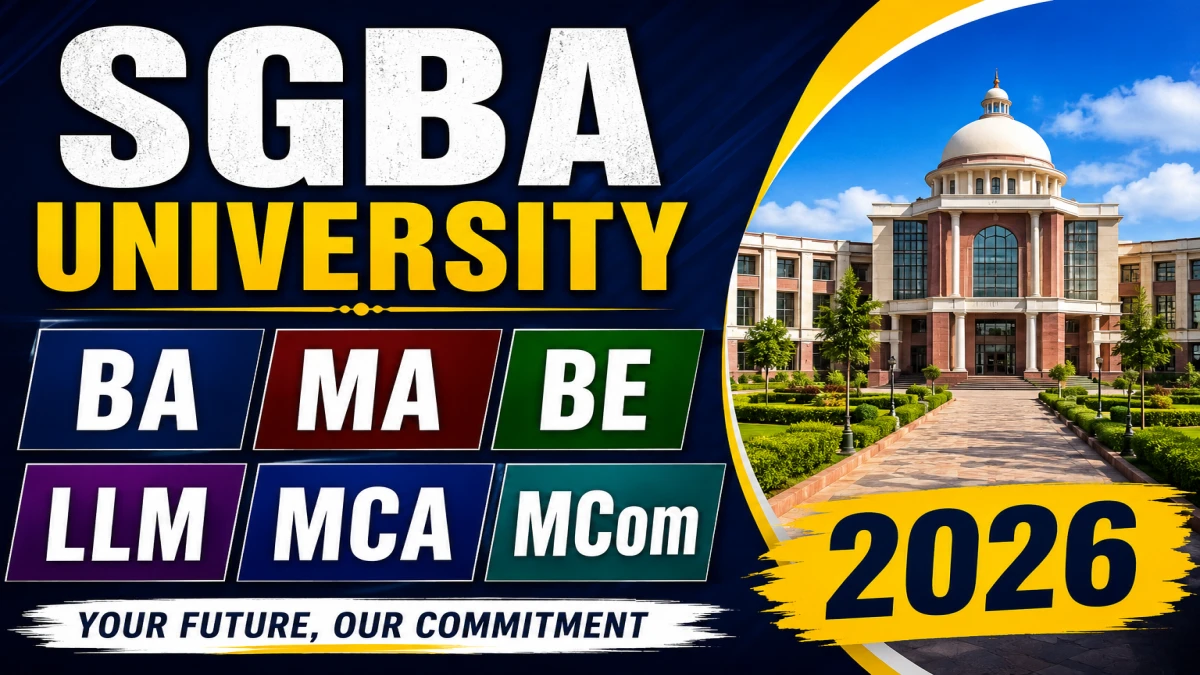 SGBAU 1st & 3rd Sem Result 2026 Out