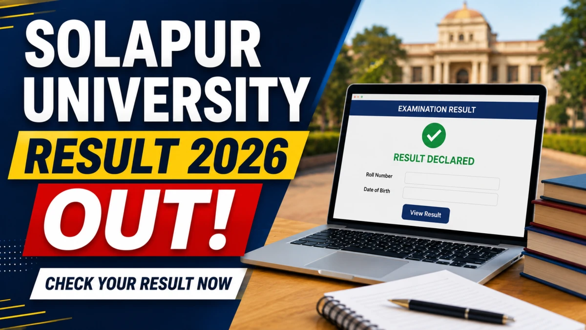 Solapur University B.Tech (Sem 4) Result 2026 Out