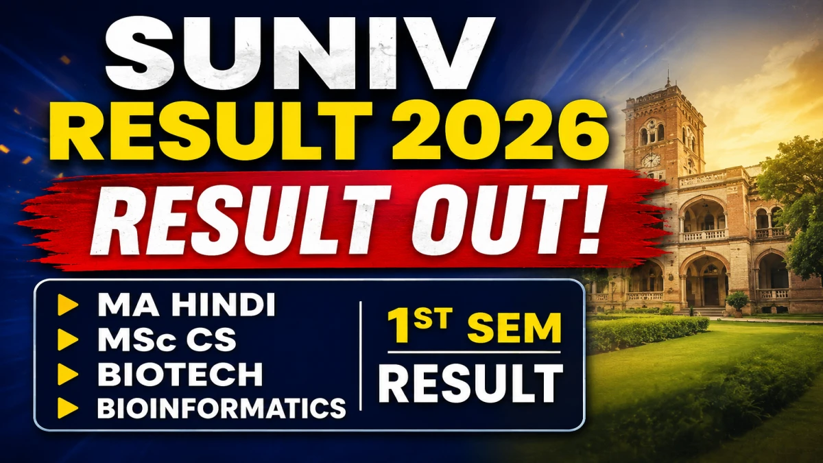 SUNIV Result 2026 Out – Check Sambalpur University MA and MSc Result