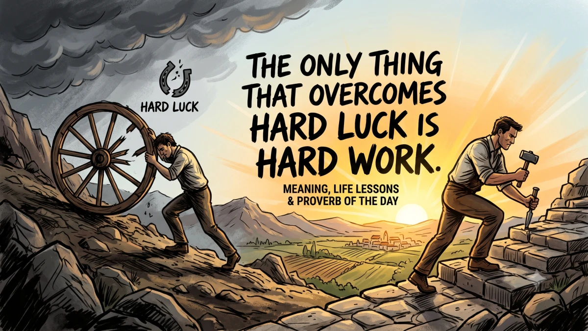 The Only Thing That Overcomes Hard Luck Is Hard Work