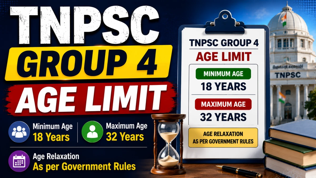 TNPSC Group 4 Age Limit for General, BC, MBC, SC, ST Category