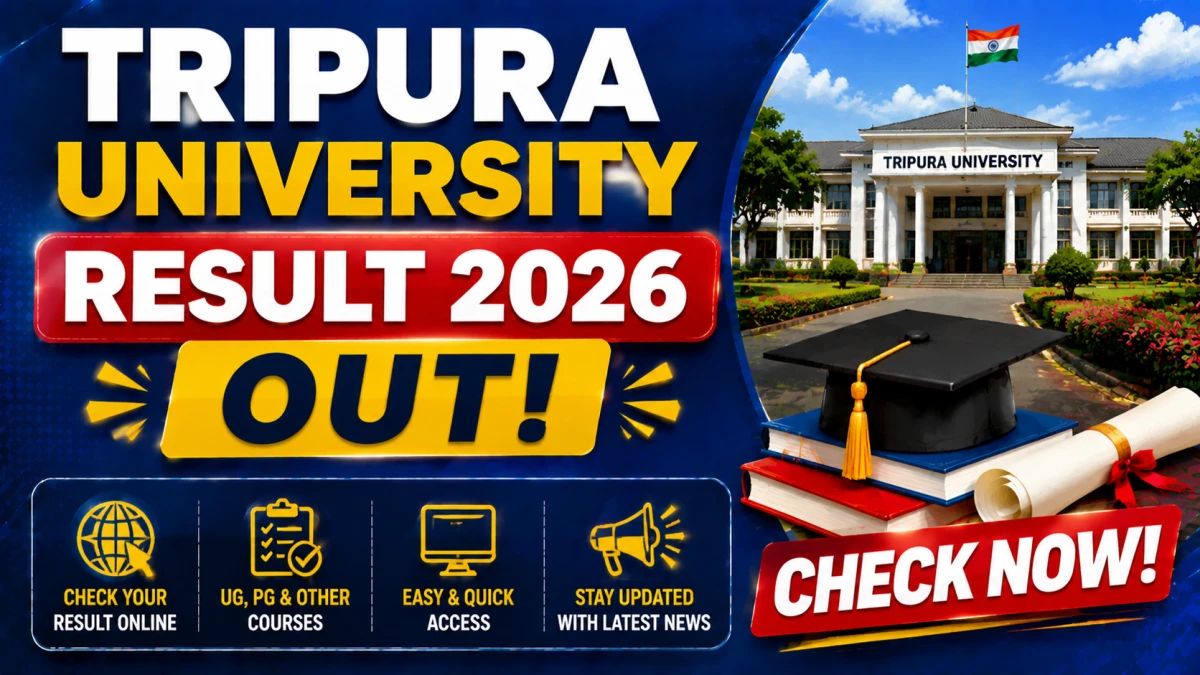 Tripura University Result 2026 Out