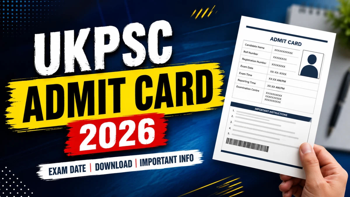 UKPSC Admit Card 2026 Out